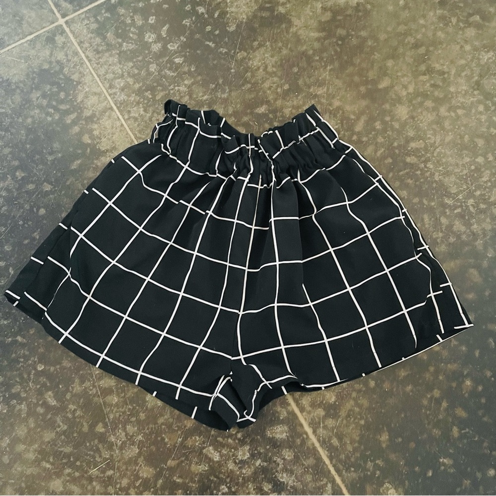 Black and White Shorts
